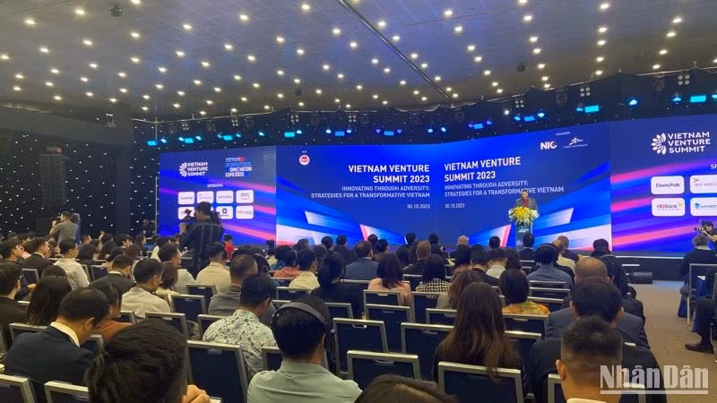 Quang cảnh Diễn đàn Quỹ đầu tư đổi mới sáng tạo Việt Nam năm 2023.