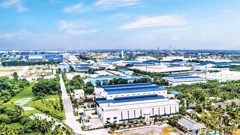 Toàn cảnh Khu công nghiệp Nam Cầu Kiền (Hải Phòng). (Ảnh HỒNG ÐIỆP) 