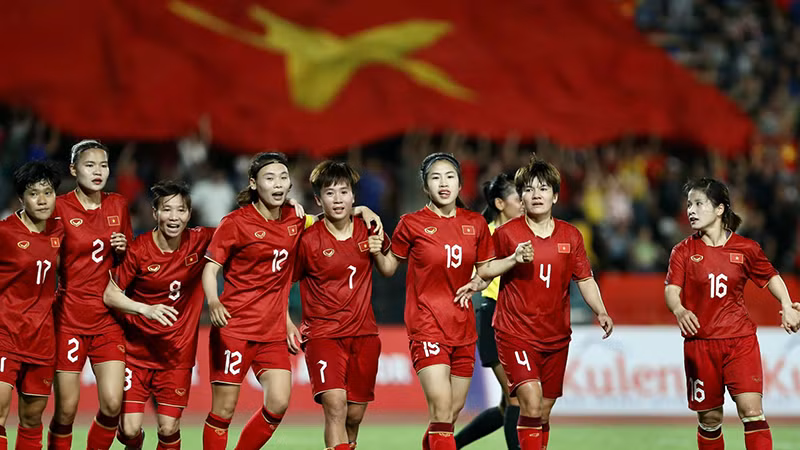 Ðội tuyển bóng đá nữ Việt Nam lập kỳ tích tám lần đoạt Huy chương vàng SEA Games, trong đó có bốn kỳ liên tiếp. (Ảnh TUẤN HỮU) 