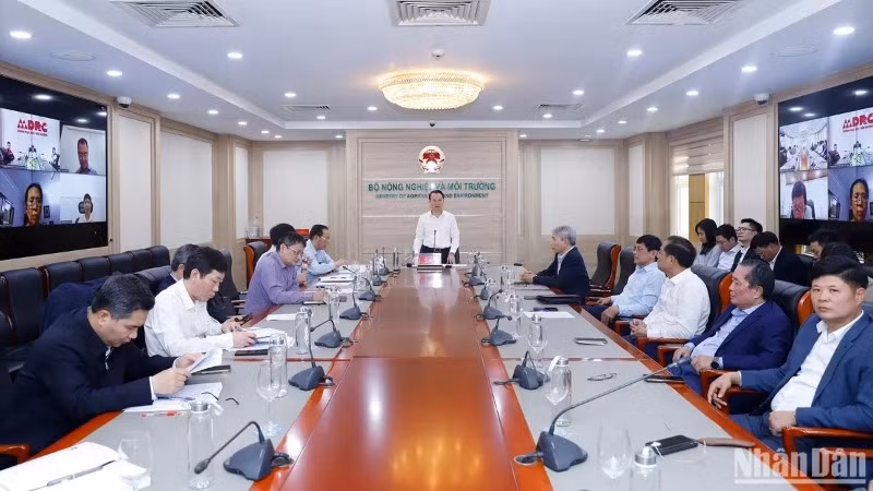 Bộ trưởng Nông nghiệp và Môi trường Đỗ Đức Duy tổ chức cuộc họp với các doanh nghiệp, hiệp hội ngành hàng để cùng đồng hành tháo gỡ khó khăn trước mắt và dài hạn, thúc đẩy xuất khẩu. Bộ trưởng Nông nghiệp và Môi trường Đỗ Đức Duy tổ chức cuộc họp với các doanh nghiệp, hiệp hội ngành hàng để cùng đồng hành tháo gỡ khó khăn trước mắt và dài hạn, thúc đẩy xuất khẩu.