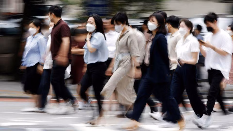 Năm 2021 cũng là năm thứ 4 liên tiếp Hàn Quốc ghi nhận tổng suất sinh dưới 1. (Ảnh: Reuters)