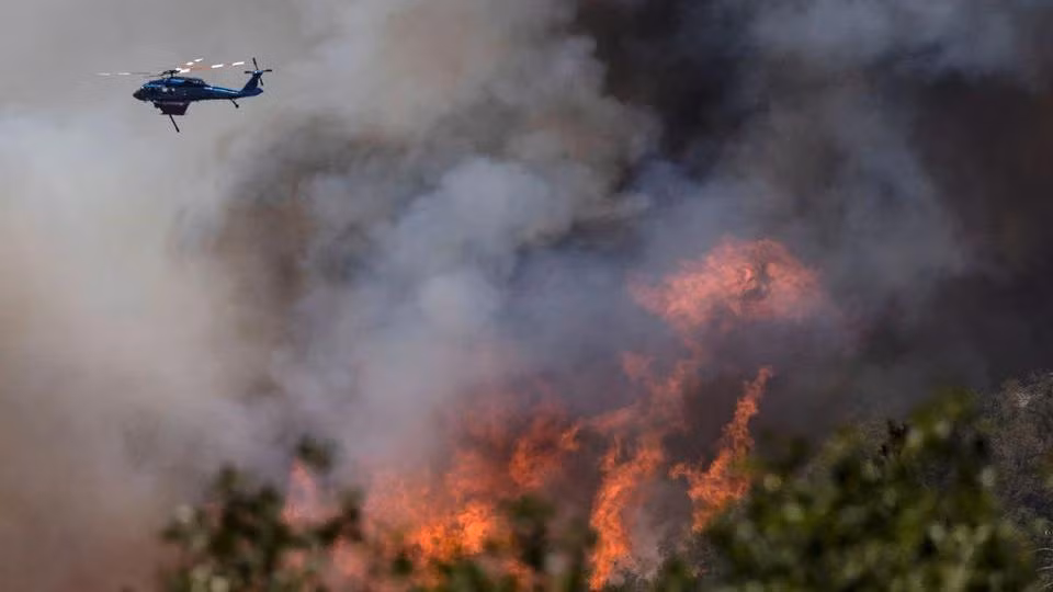 Đám cháy Oak tại California, Mỹ, ngày 24/7/2022. (Ảnh: Reuters)