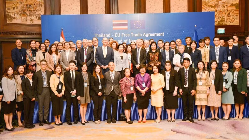 Vòng đàm phán FTA thứ hai giữa Thái Lan và EU diễn ra tại Bangkok từ ngày 22 đến 26/1/2024. (Ảnh: EC) Vòng đàm phán FTA thứ hai giữa Thái Lan và EU diễn ra tại Bangkok từ ngày 22 đến 26/1/2024. (Ảnh: EC)