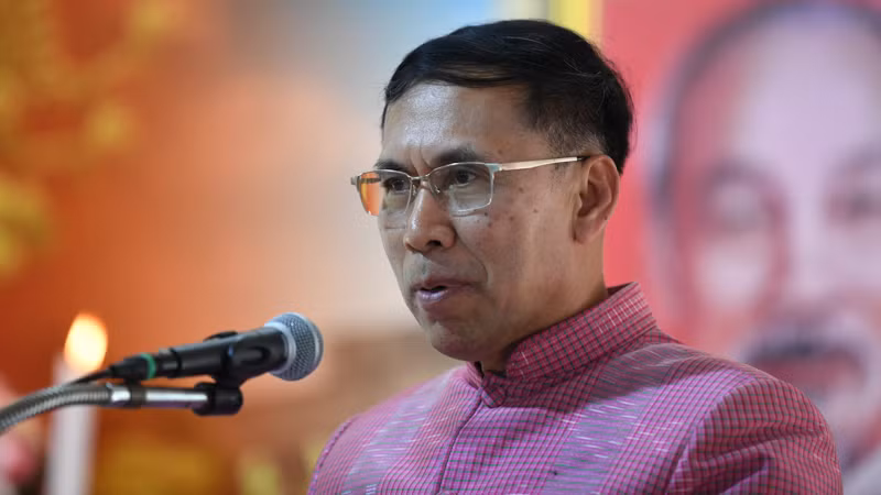 Tỉnh trưởng tỉnh Nakhon Phanom, ông Wanchai Janporn. (Ảnh: XUÂN SƠN) Tỉnh trưởng tỉnh Nakhon Phanom, ông Wanchai Janporn. (Ảnh: XUÂN SƠN)