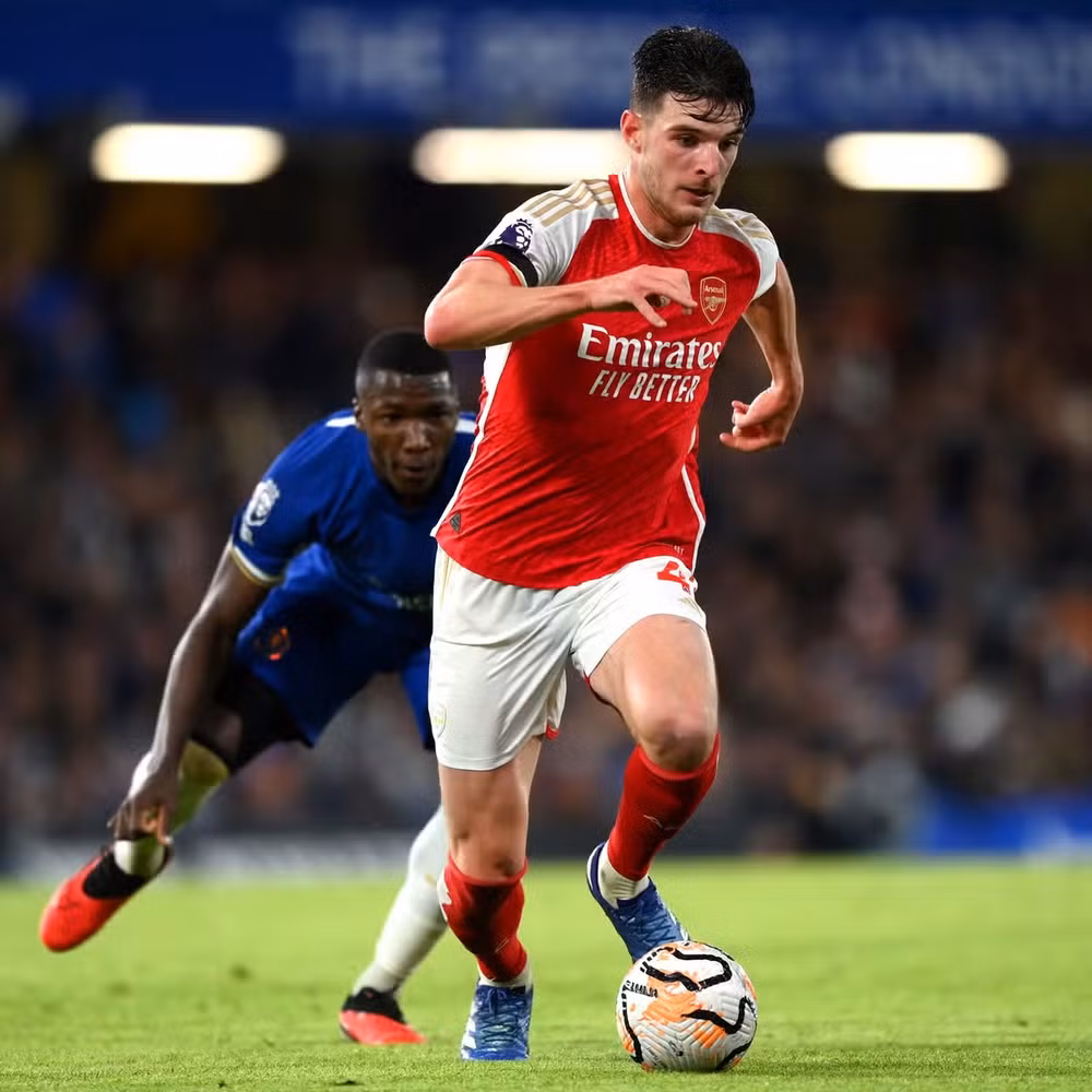 Rice trở lại là tin vui với các cổ động viên Arsenal. (Ảnh: Getty)