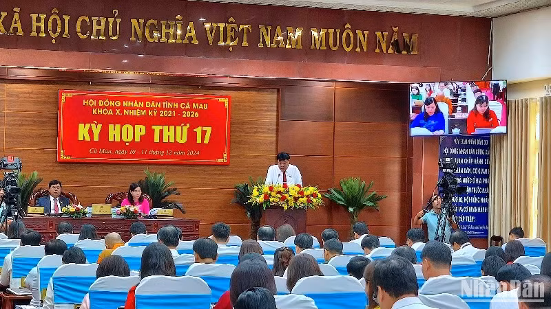 Kỳ họp cuối năm 2024 của Hội đồng nhân dân tỉnh Cà Mau dự kiến biểu quyết thông qua hơn 20 nghị quyết phục vụ phát triển kinh tế, văn hóa, xã hội tại địa phương.