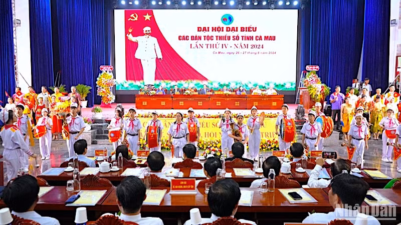 Quang cảnh Đại hội đại biểu các dân tộc thiểu số tỉnh Cà Mau lần thứ 4 năm 2024.