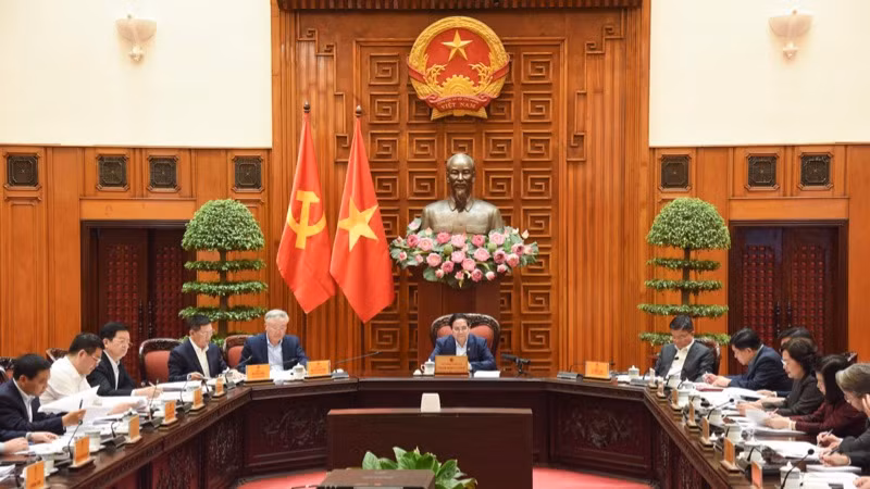Quang cảnh cuộc họp (Ảnh: TRẦN HẢI).