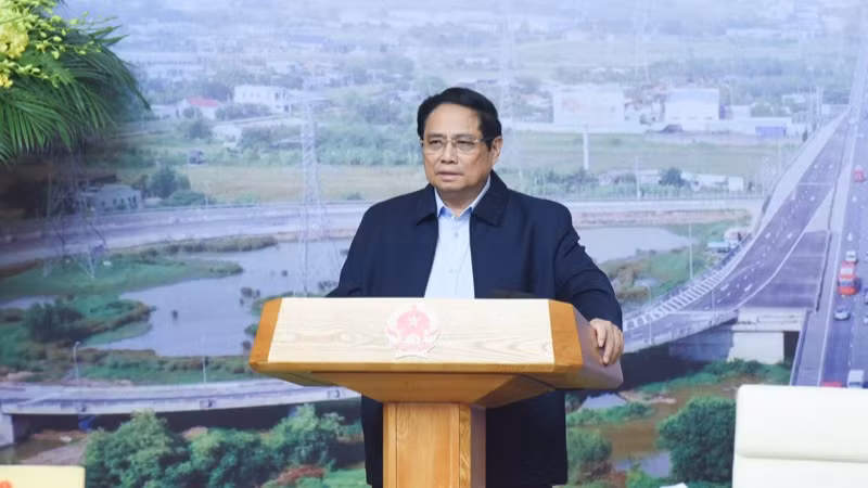 Thủ tướng Phạm Minh Chính phát biểu ý kiến tại phiên họp. (Ảnh: TRẦN HẢI)