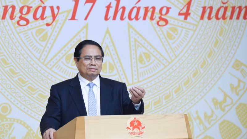 Thủ tướng Phạm Minh Chính phát biểu ý kiến tại phiên họp. (Ảnh: TRẦN HẢI)