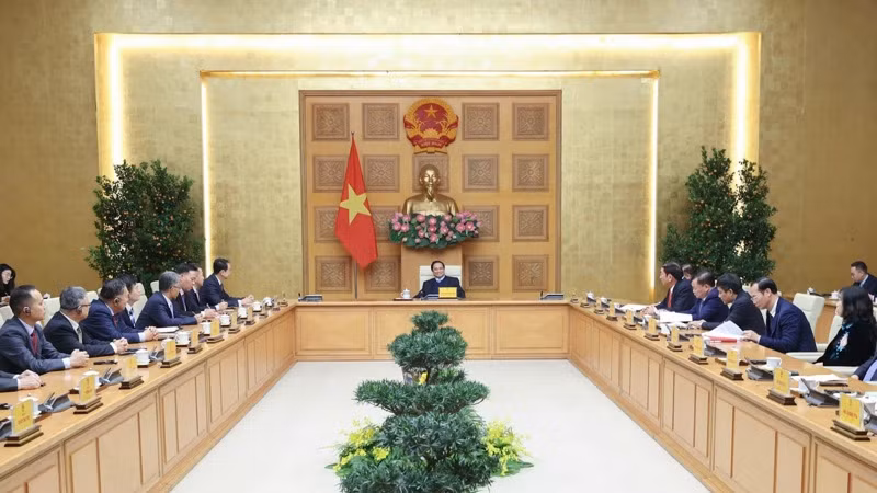 Quang cảnh buổi tiếp. (Ảnh: TRẦN HẢI) Quang cảnh buổi tiếp. (Ảnh: TRẦN HẢI)
