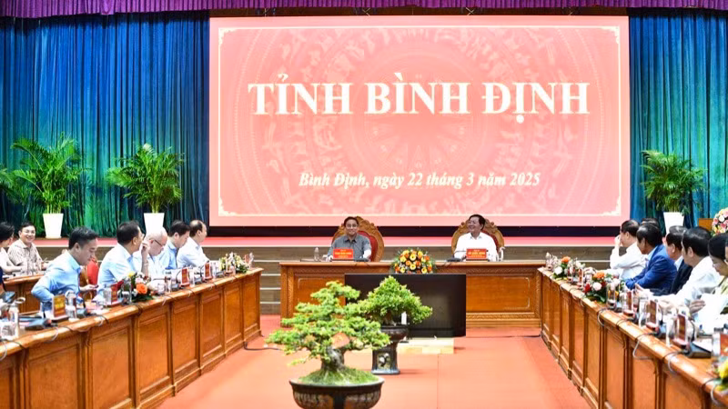 Quang cảnh cuộc làm việc. (Ảnh: THANH GIANG)