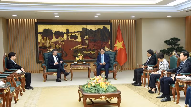 Quang cảnh buổi tiếp. (Ảnh: TRẦN HẢI) Quang cảnh buổi tiếp. (Ảnh: TRẦN HẢI)