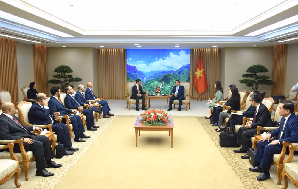 Quang cảnh buổi tiếp. (Ảnh: TRẦN HẢI) Quang cảnh buổi tiếp. (Ảnh: TRẦN HẢI)