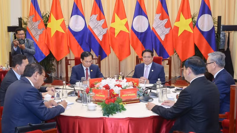 Quang cảnh cuộc gặp. (Ảnh: NHẬT BẮC/VGP)