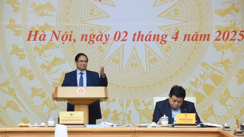 Thủ tướng Phạm Minh Chính chủ trì phiên họp. (Ảnh: TRẦN HẢI) Thủ tướng Phạm Minh Chính chủ trì phiên họp. (Ảnh: TRẦN HẢI)
