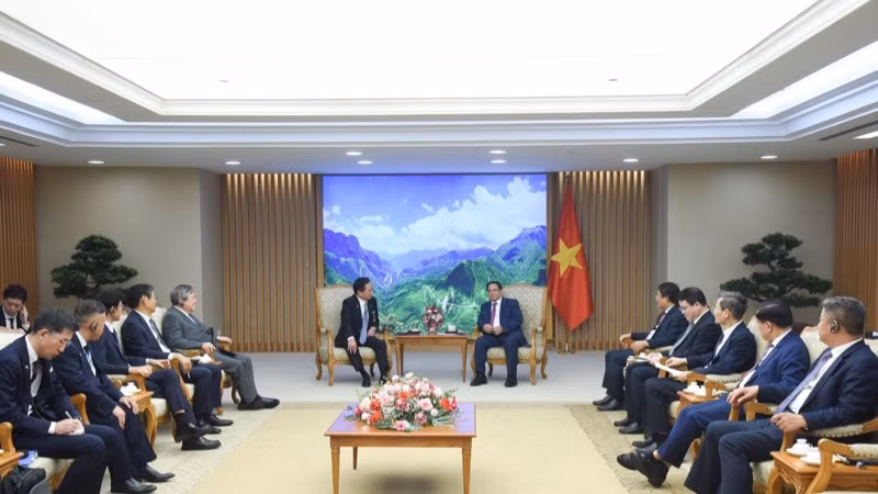 Quang cảnh buổi tiếp. (Ảnh: Trần Hải) Quang cảnh buổi tiếp. (Ảnh: Trần Hải)