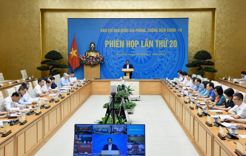 Quang cảnh Phiên họp lần thứ 20 Ban Chỉ đạo Quốc gia phòng, chống dịch Covid-19.