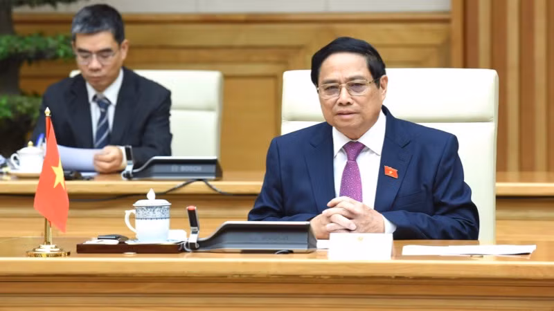 Thủ tướng Phạm Minh Chính phát biểu ý kiến tại buổi tiếp kiến (Ảnh: Trần Hải). Thủ tướng Phạm Minh Chính phát biểu ý kiến tại buổi tiếp kiến (Ảnh: Trần Hải).