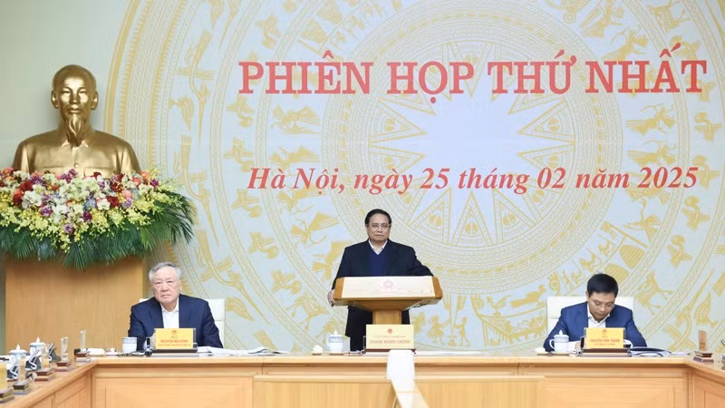 Thủ tướng Phạm Minh Chính chủ trì Phiên họp thứ nhất Ban Chỉ đạo Phòng, chống lãng phí. (Ảnh: TRẦN HẢI)