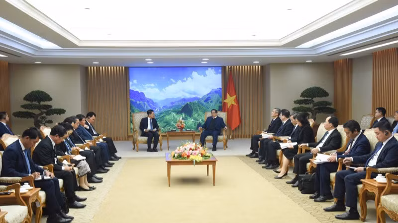 Quang cảnh buổi tiếp. (Ảnh: TRẦN HẢI) Quang cảnh buổi tiếp. (Ảnh: TRẦN HẢI)