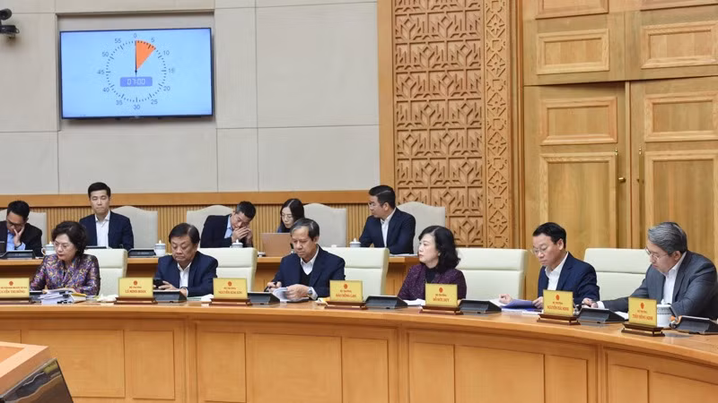 Lãnh đạo các bộ, ngành Trung ương tham dự cuộc họp. (Ảnh: TRẦN HẢI) Lãnh đạo các bộ, ngành Trung ương tham dự cuộc họp. (Ảnh: TRẦN HẢI)