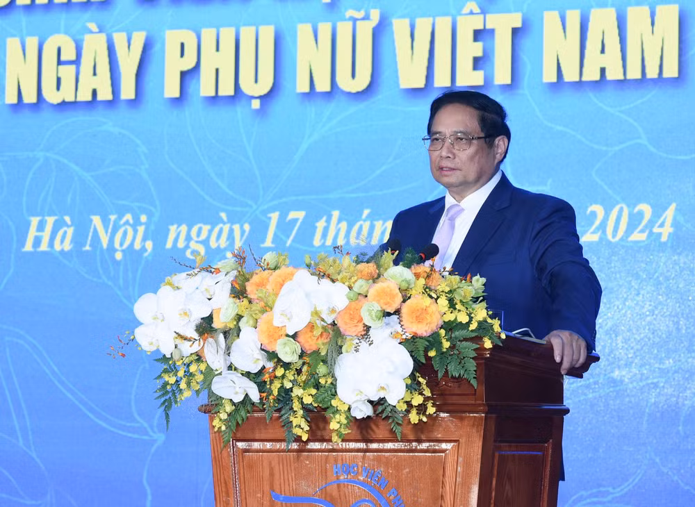 Thủ tướng Phạm Minh Chính phát biểu ý kiến. (Ảnh: Trần Hải) Thủ tướng Phạm Minh Chính phát biểu ý kiến. (Ảnh: Trần Hải)