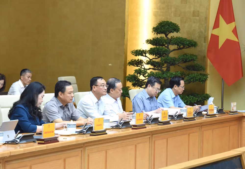 Các thành viên Ban Chỉ đạo tại phiên họp. (Ảnh: Trần Hải)