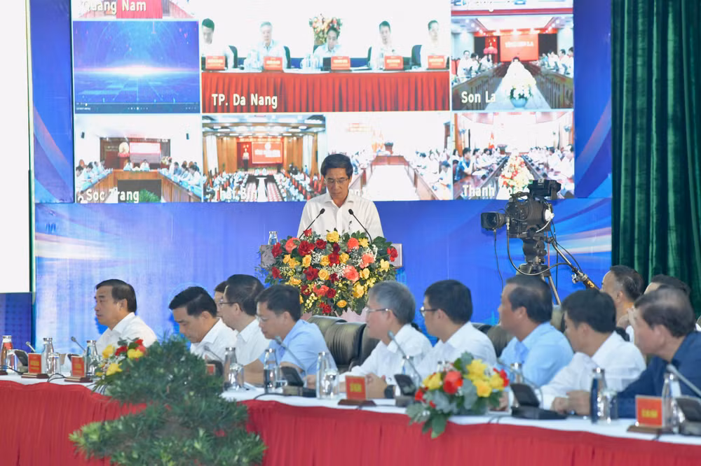 Hội nghị được truyền trực tuyến tới các bộ, ngành Trung ương, các tỉnh, thành phố trực thuộc Trung ương. (Ảnh: THANH GIANG)