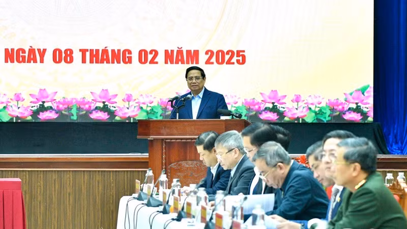 Quang cảnh cuộc làm việc. (Ảnh: THANH GIANG) Quang cảnh cuộc làm việc. (Ảnh: THANH GIANG)