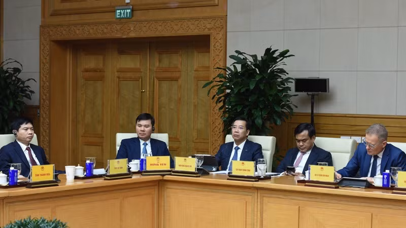 Đại diện lãnh đạo các tập đoàn, tổng công ty của Việt Nam tham dự Toạ đàm. (Ảnh: TRẦN HẢI) Đại diện lãnh đạo các tập đoàn, tổng công ty của Việt Nam tham dự Toạ đàm. (Ảnh: TRẦN HẢI)