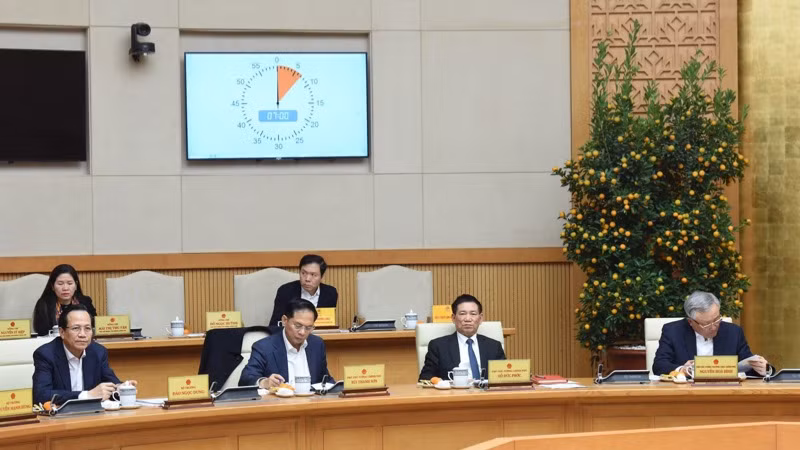 Các thành viên Chính phủ tham dự cuộc họp. (Ảnh: TRẦN HẢI) Các thành viên Chính phủ tham dự cuộc họp. (Ảnh: TRẦN HẢI)