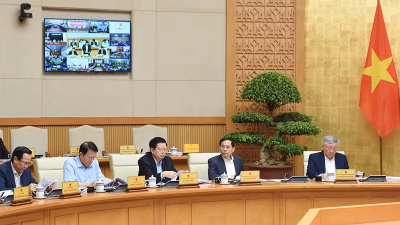 Các thành viên Chính phủ tham dự phiên họp. (Ảnh: TRẦN HẢI) Các thành viên Chính phủ tham dự phiên họp. (Ảnh: TRẦN HẢI)