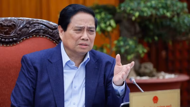 Thủ tướng Phạm Minh Chính phát biểu ý kiến chỉ đạo cuộc họp. (Ảnh: Trần Hải) Thủ tướng Phạm Minh Chính phát biểu ý kiến chỉ đạo cuộc họp. (Ảnh: Trần Hải)