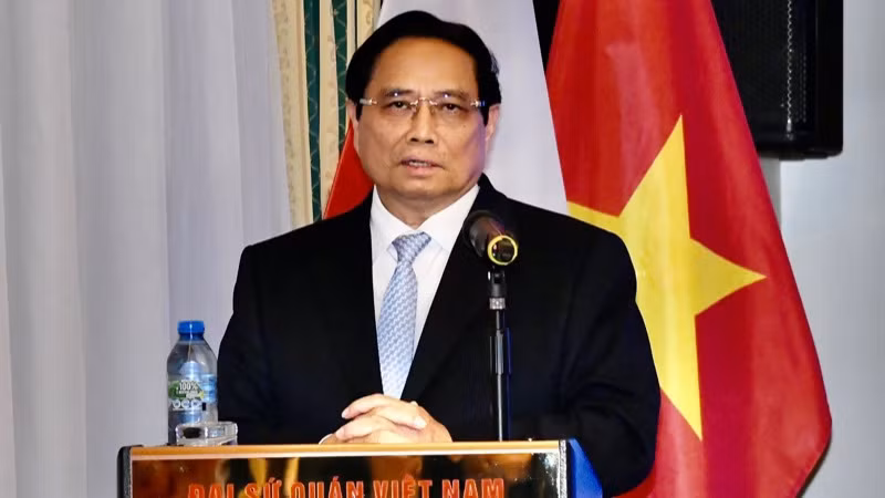 Thủ tướng Phạm Minh Chính phát biểu ý kiến. (Ảnh: THANH GIANG) Thủ tướng Phạm Minh Chính phát biểu ý kiến. (Ảnh: THANH GIANG)