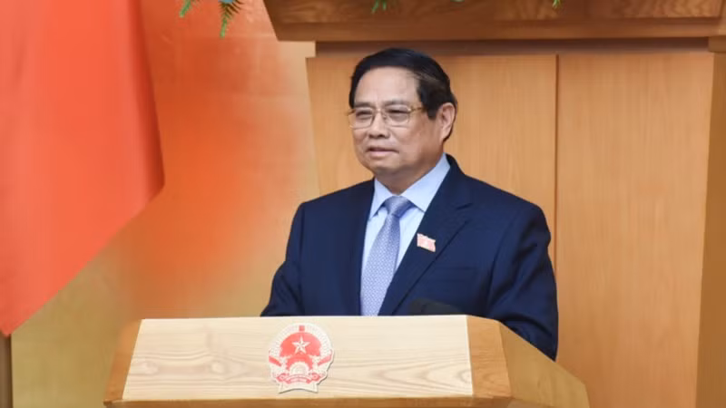 Thủ tướng Phạm Minh Chính phát biểu ý kiến tại phiên họp. (Ảnh: TRẦN HẢI) Thủ tướng Phạm Minh Chính phát biểu ý kiến tại phiên họp. (Ảnh: TRẦN HẢI)