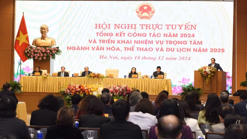 Thủ tướng Phạm Minh Chính phát biểu ý kiến chỉ đạo Hội nghị. (Ảnh: TRẦN HẢI) Thủ tướng Phạm Minh Chính phát biểu ý kiến chỉ đạo Hội nghị. (Ảnh: TRẦN HẢI)