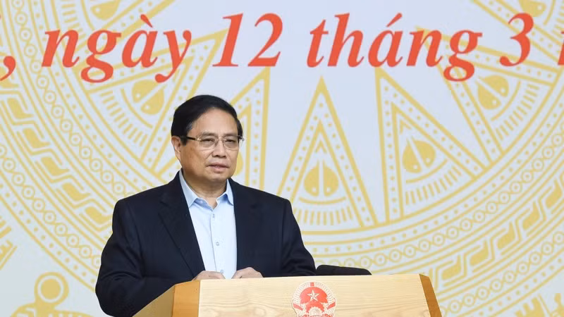 Thủ tướng Phạm Minh Chính phát biểu ý kiến tại phiên họp. (Ảnh: TRẦN HẢI) Thủ tướng Phạm Minh Chính phát biểu ý kiến tại phiên họp. (Ảnh: TRẦN HẢI)