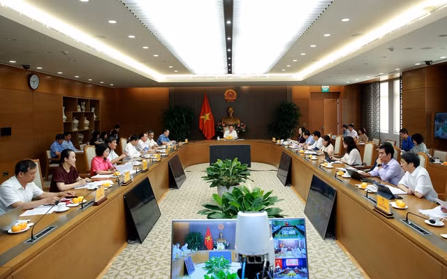 Quang cảnh buổi làm việc (Ảnh: VGP). Quang cảnh buổi làm việc (Ảnh: VGP).