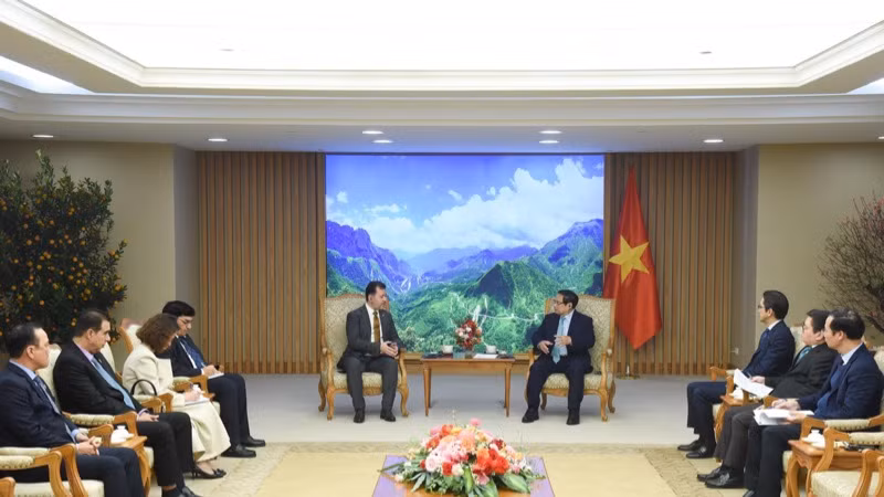 Quang cảnh buổi tiếp. (Ảnh: TRẦN HẢI) Quang cảnh buổi tiếp. (Ảnh: TRẦN HẢI)