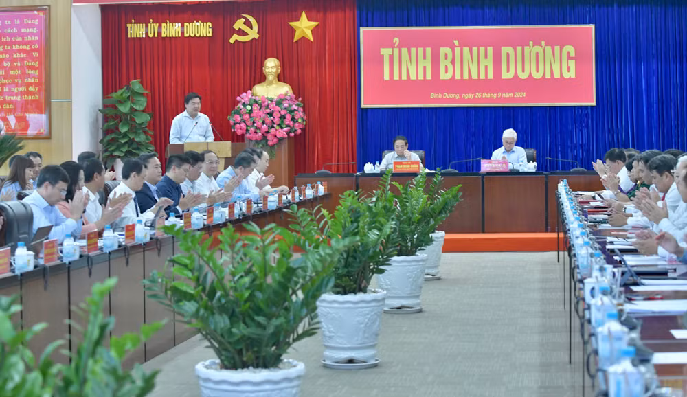 Quang cảnh buổi làm việc. (Ảnh: Thanh Giang) Quang cảnh buổi làm việc. (Ảnh: Thanh Giang)