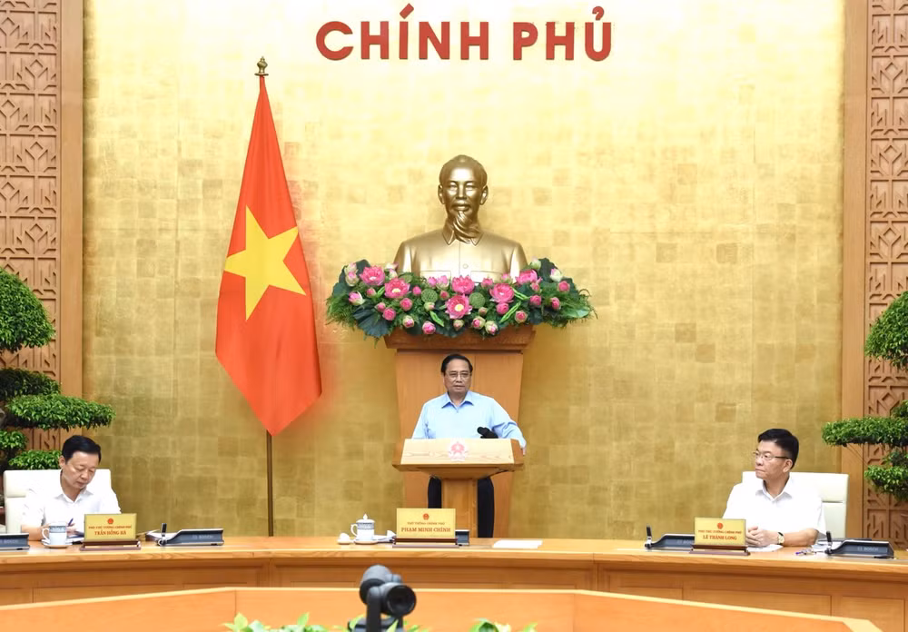 Thủ tướng Phạm Minh Chính chủ trì Phiên họp. (Ảnh: Trần Hải) Thủ tướng Phạm Minh Chính chủ trì Phiên họp. (Ảnh: Trần Hải)