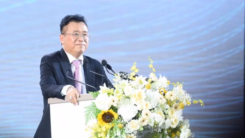 Chủ tịch KBC Đặng Thành Tâm phát biểu ý kiến tại lễ khởi công (Ảnh: TRẦN HẢI). Chủ tịch KBC Đặng Thành Tâm phát biểu ý kiến tại lễ khởi công (Ảnh: TRẦN HẢI).
