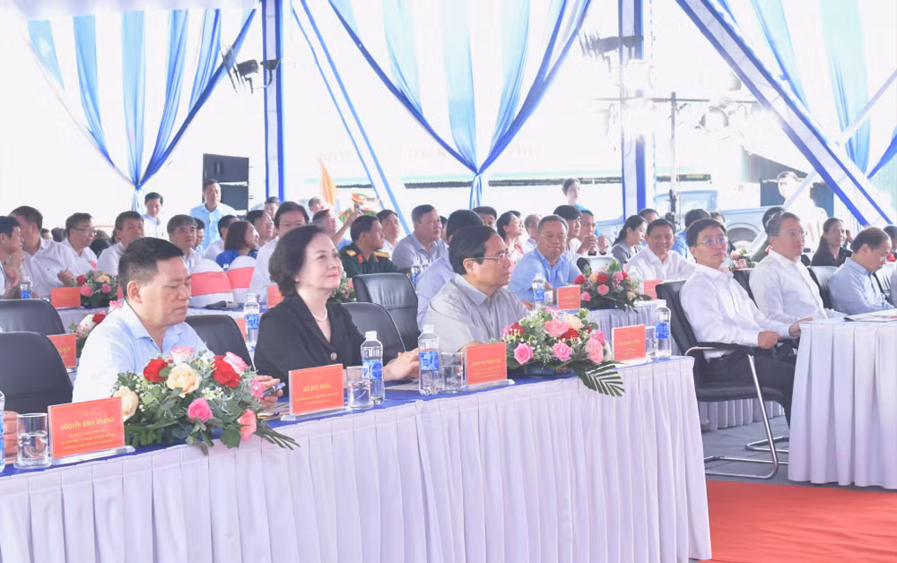 Thủ tướng Phạm Minh Chính và các đại biểu tham dự Lễ phát động. (Ảnh: THANH GIANG)
