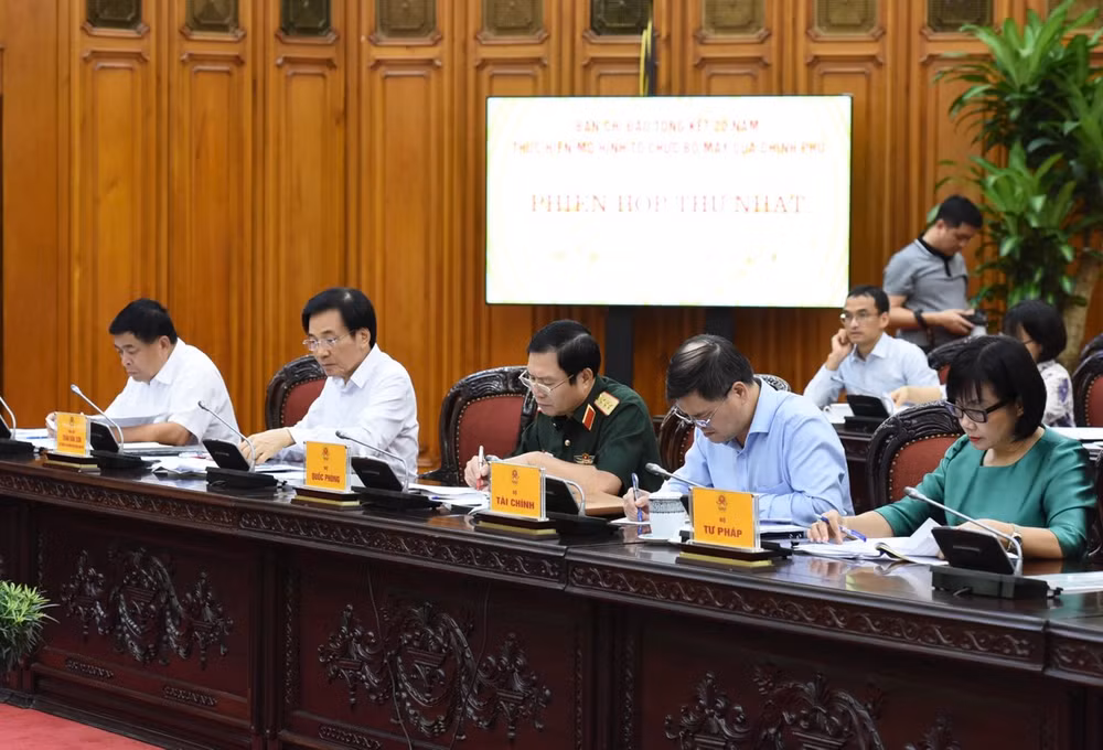 Đại diện lãnh đạo các bộ, ngành tham dự Phiên họp thứ nhất Ban Chỉ đạo. (Ảnh: Trần Hải) Đại diện lãnh đạo các bộ, ngành tham dự Phiên họp thứ nhất Ban Chỉ đạo. (Ảnh: Trần Hải)