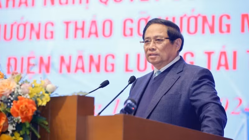 Thủ tướng Phạm Minh Chính phát biểu ý kiến tại Hội nghị. (Ảnh: Trần Hải) Thủ tướng Phạm Minh Chính phát biểu ý kiến tại Hội nghị. (Ảnh: Trần Hải)