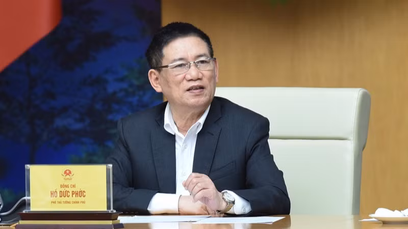 Phó Thủ tướng Chính phủ Hồ Đức Phớc phát biểu ý kiến tại Hội nghị. (Ảnh: TRẦN HẢI) Phó Thủ tướng Chính phủ Hồ Đức Phớc phát biểu ý kiến tại Hội nghị. (Ảnh: TRẦN HẢI)