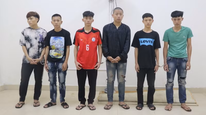 Các đối tượng bị bắt giữ. Các đối tượng bị bắt giữ.