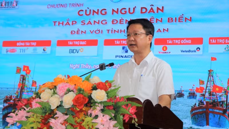 Ông Trần Xuân Học, Phó Giám đốc Sở Nông nghiệp và Môi trường tỉnh Nghệ An phát biểu tại chương trình.