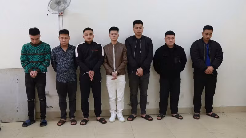 Các đối tượng bị bắt giữ.